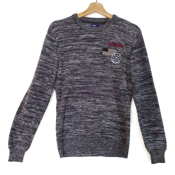 American Rag | Chest Patch Marled Soft Sweater - Picture 1 of 5